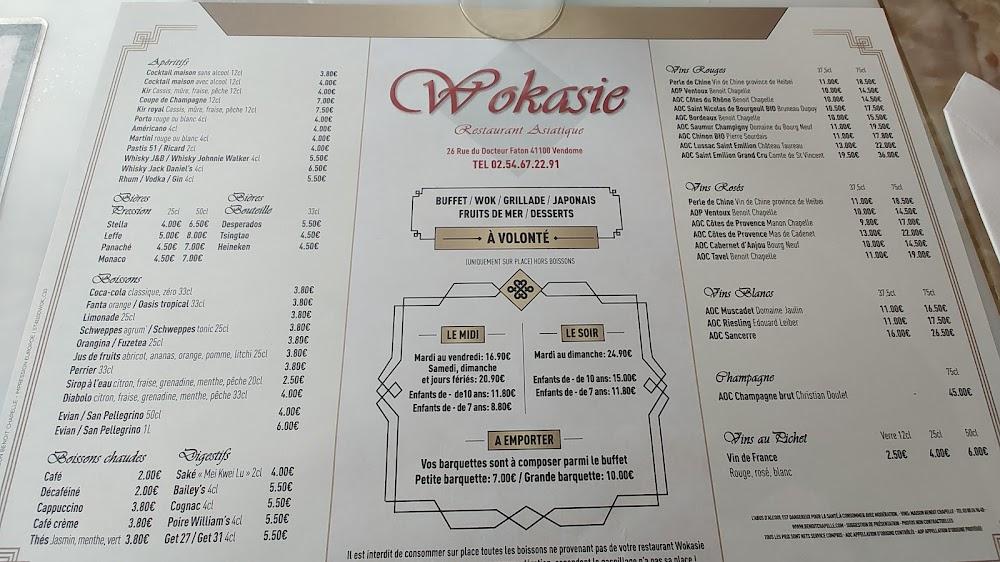 Wokasie, Vendôme - Menu Image 3